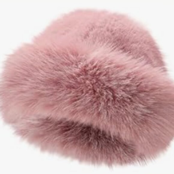 4 Pcs Women\'s Winter Faux Fur Bucket Hat